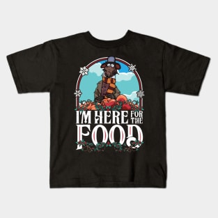 Muppet Christmas Carol Here For The Food Kids T-Shirt